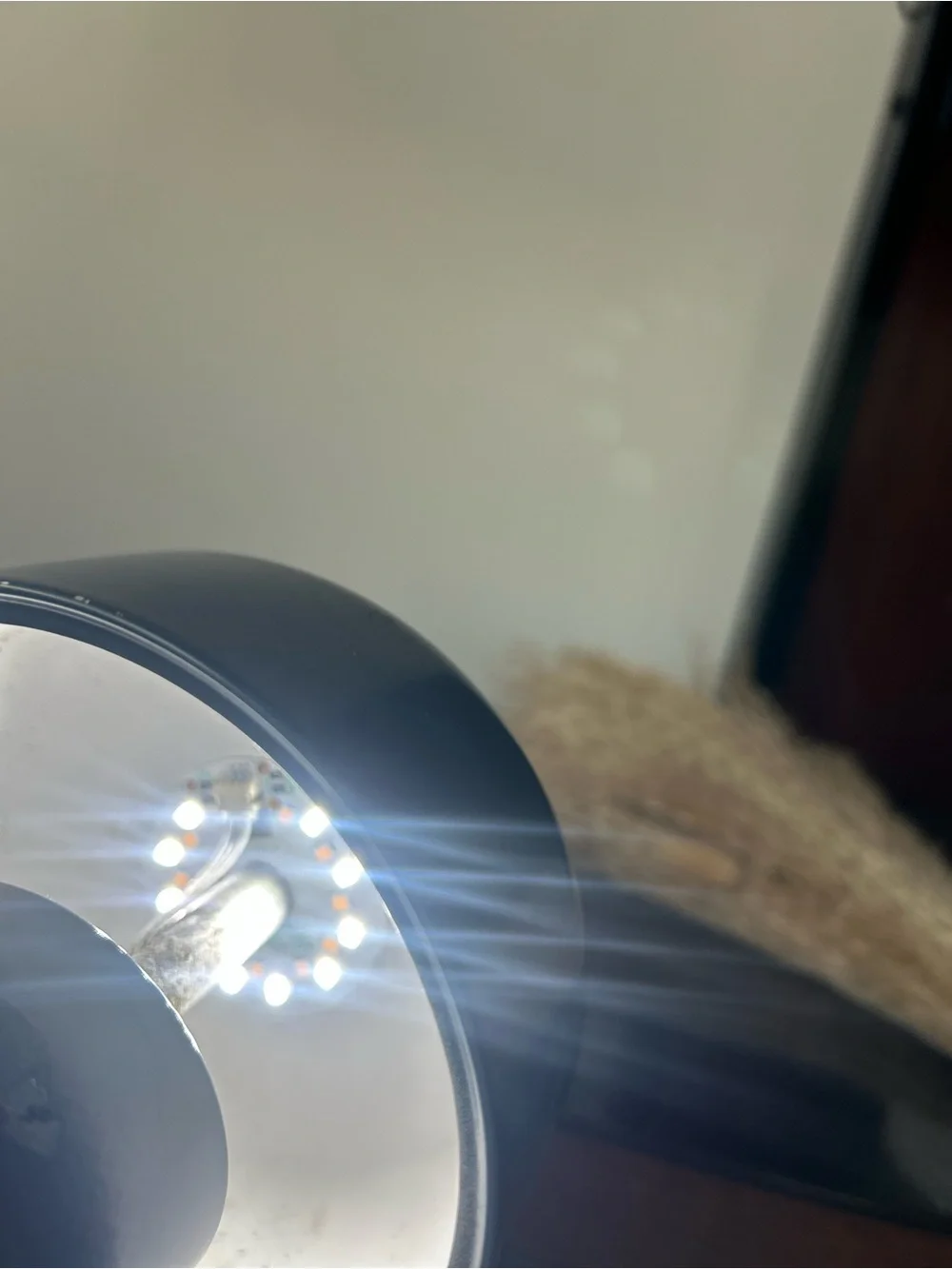 Modern Gray Touch-Control Table Lamp